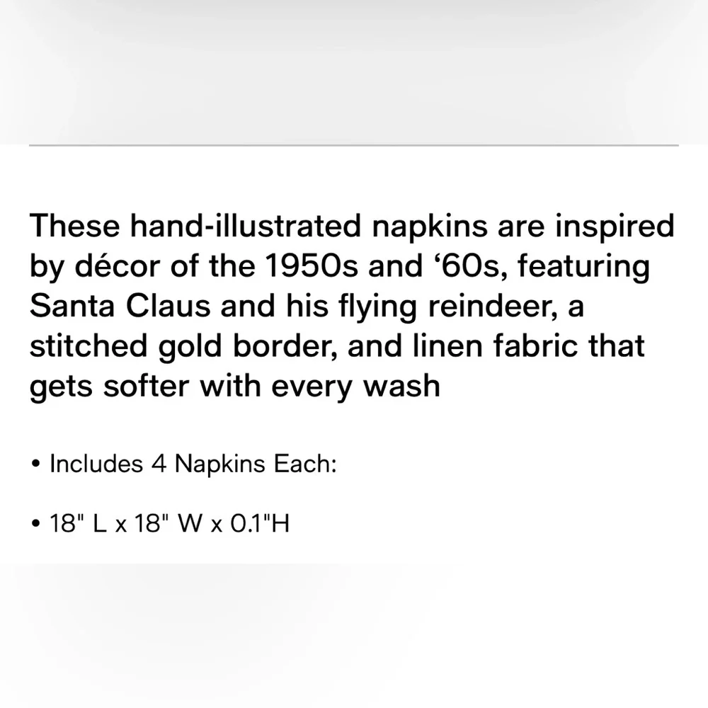 SET of 8 Holiday Napkins by Coton Colors